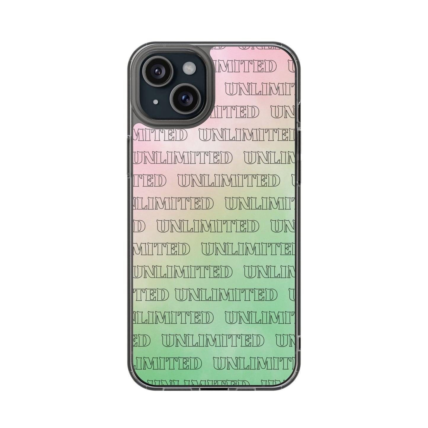 Unlimited Wicked Themed Clear Phone Case - Trendy Protection for Your Device