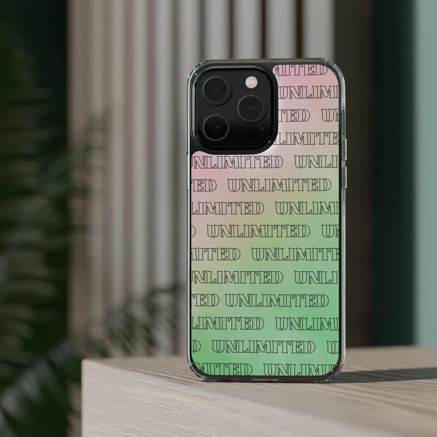 Unlimited Wicked Themed Clear Phone Case - Trendy Protection for Your Device