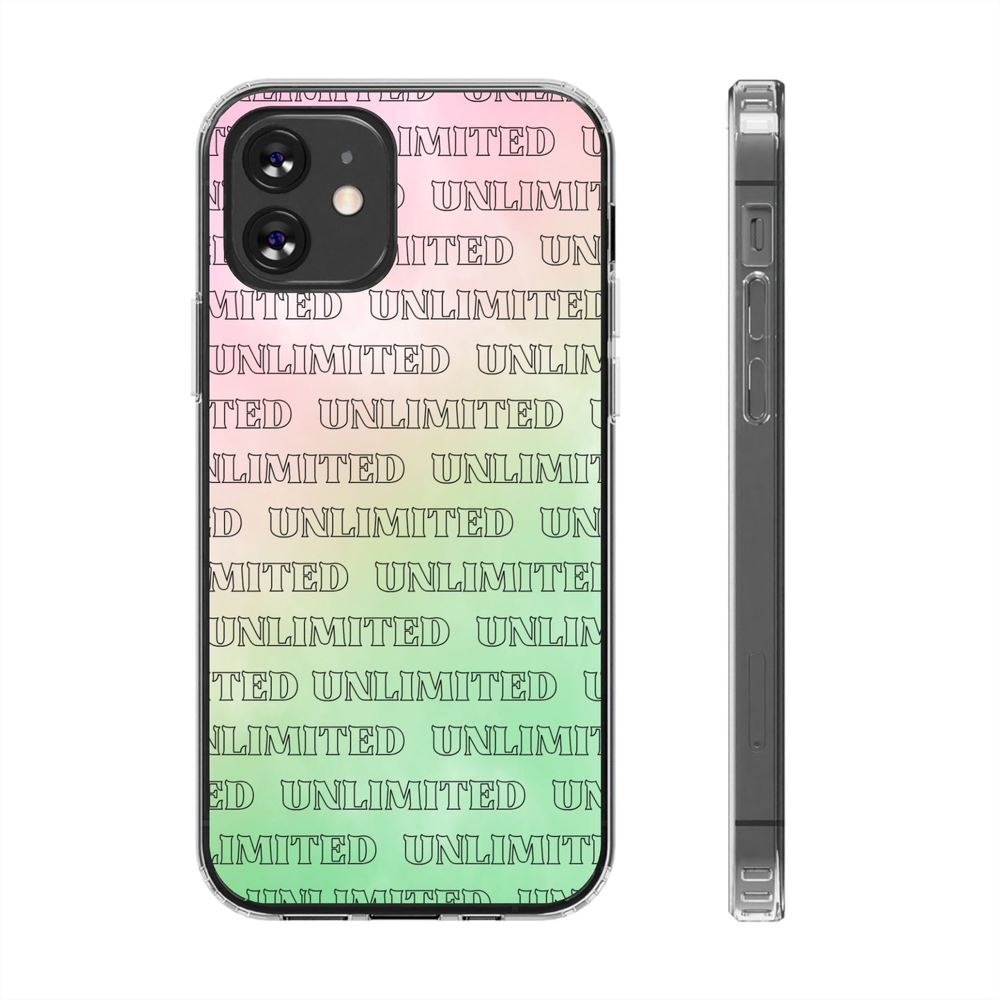 Unlimited Wicked Themed Clear Phone Case - Trendy Protection for Your Device