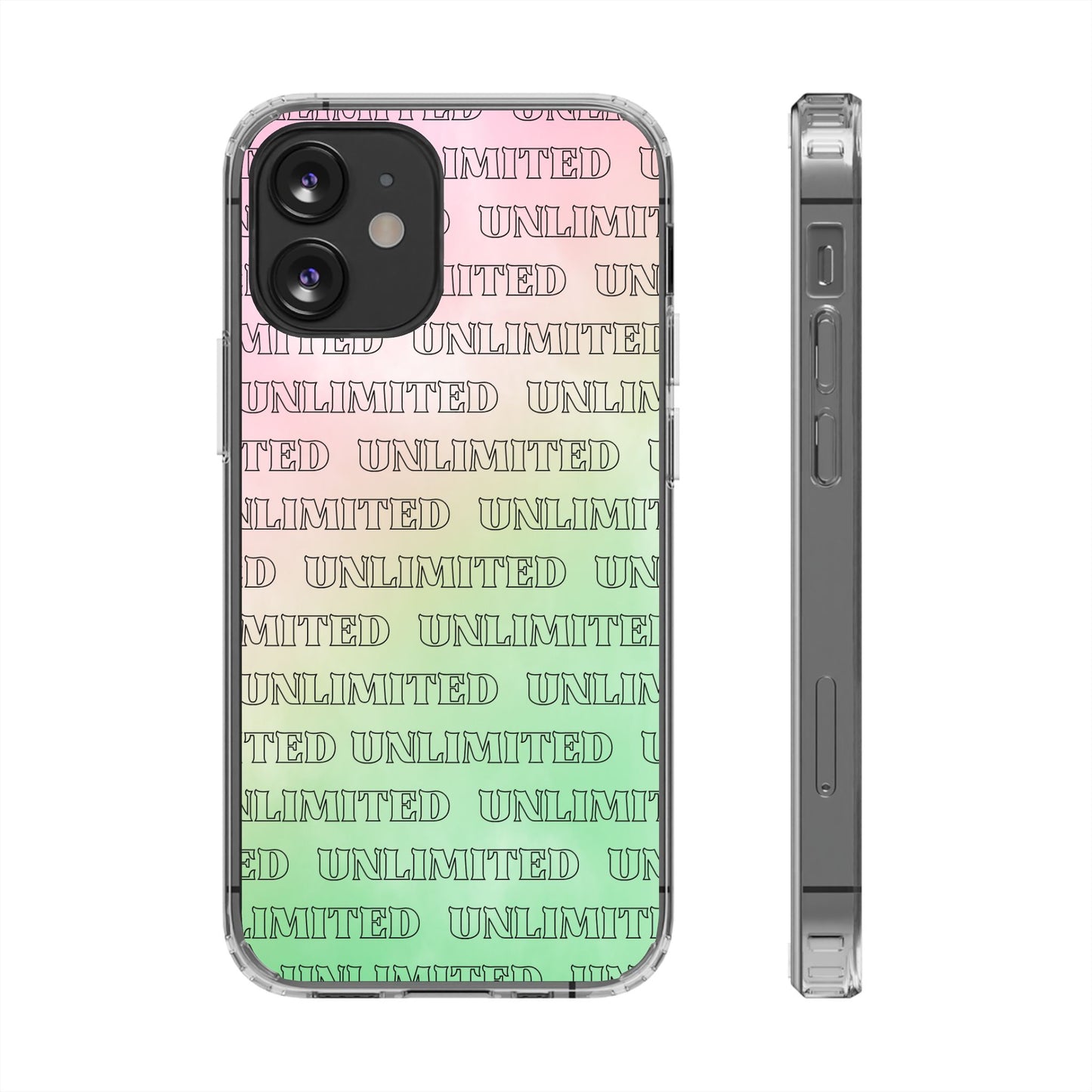 Unlimited Wicked Themed Clear Phone Case - Trendy Protection for Your Device