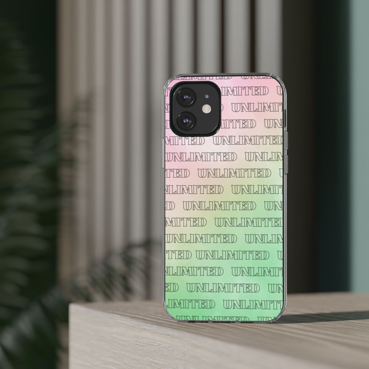 Unlimited Wicked Themed Clear Phone Case - Trendy Protection for Your Device