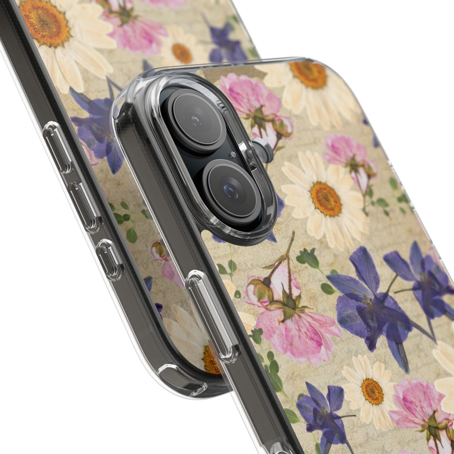 Little Women Inspired Floral Clear Phone Case, Vintage Flower Phone Cover, Cute Clear Case, Mom Gift, Nature Lover Accessory, Phone Protection