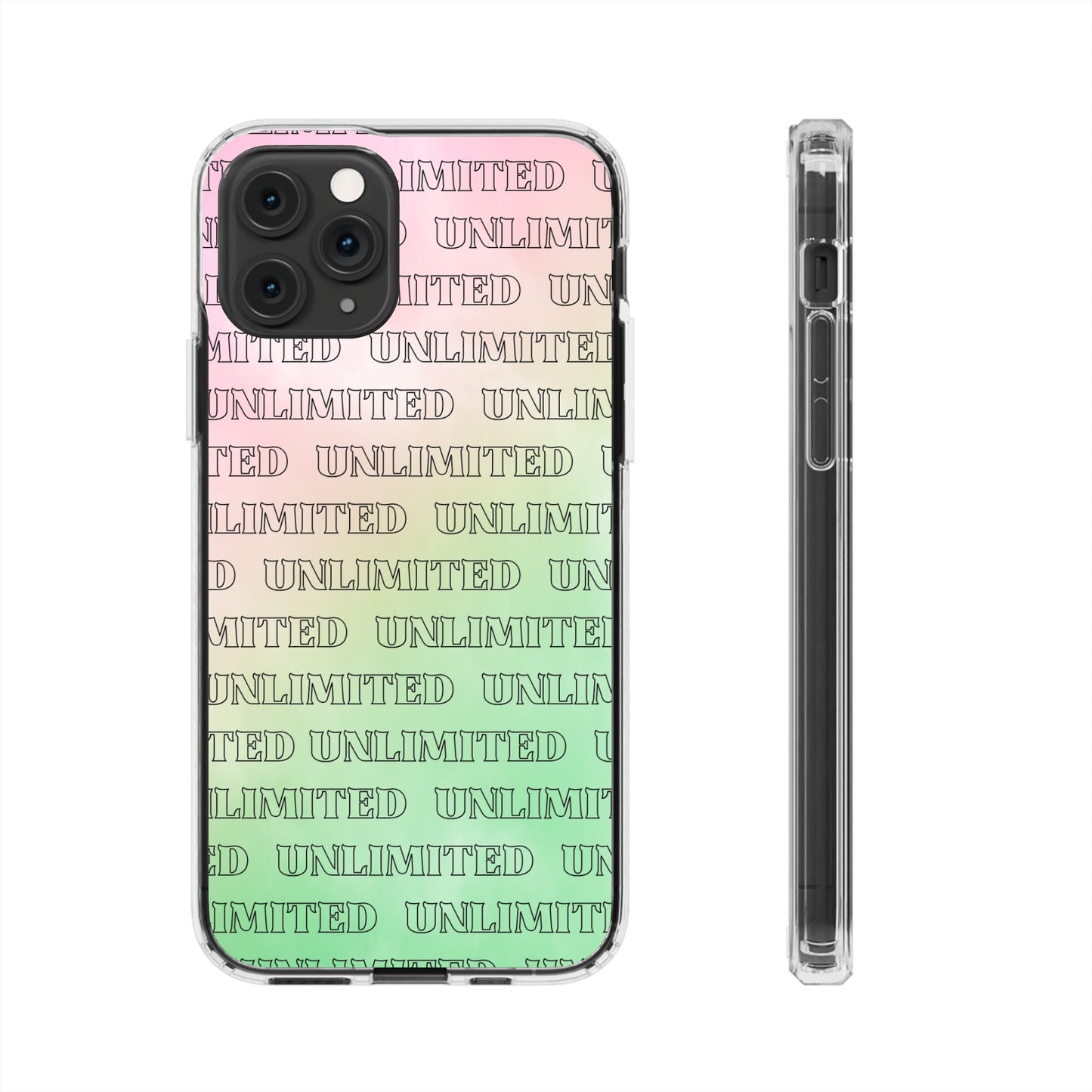 Unlimited Wicked Themed Clear Phone Case - Trendy Protection for Your Device