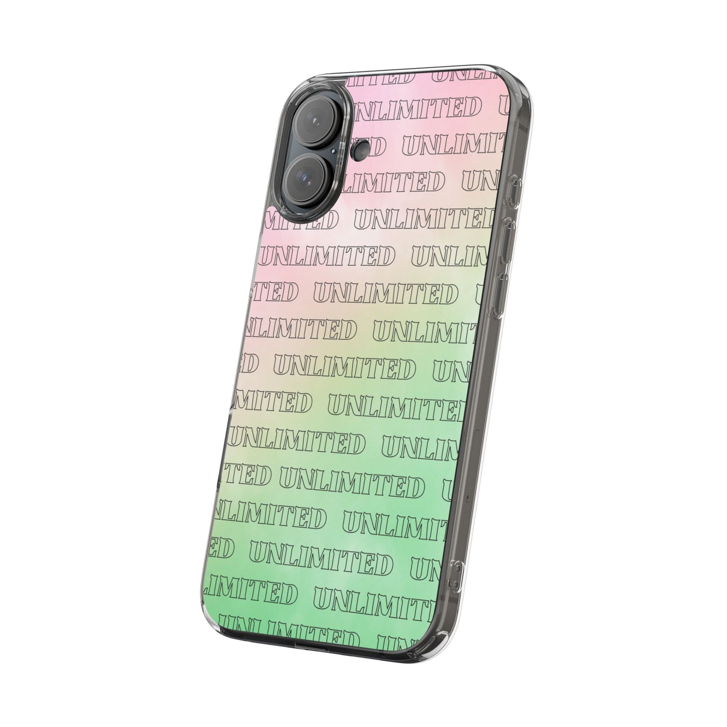 Unlimited Wicked Themed Clear Phone Case - Trendy Protection for Your Device