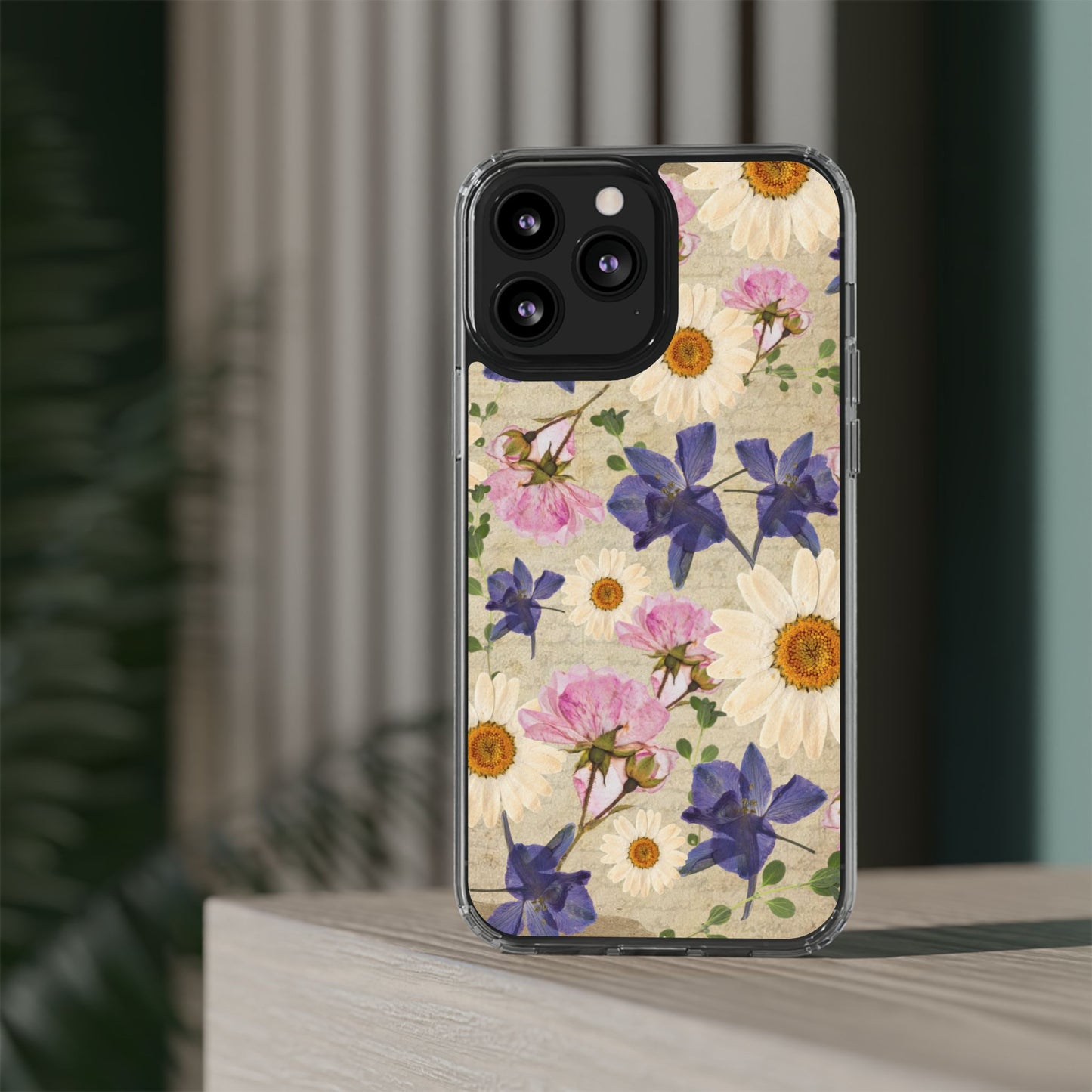 Little Women Inspired Floral Clear Phone Case, Vintage Flower Phone Cover, Cute Clear Case, Mom Gift, Nature Lover Accessory, Phone Protection