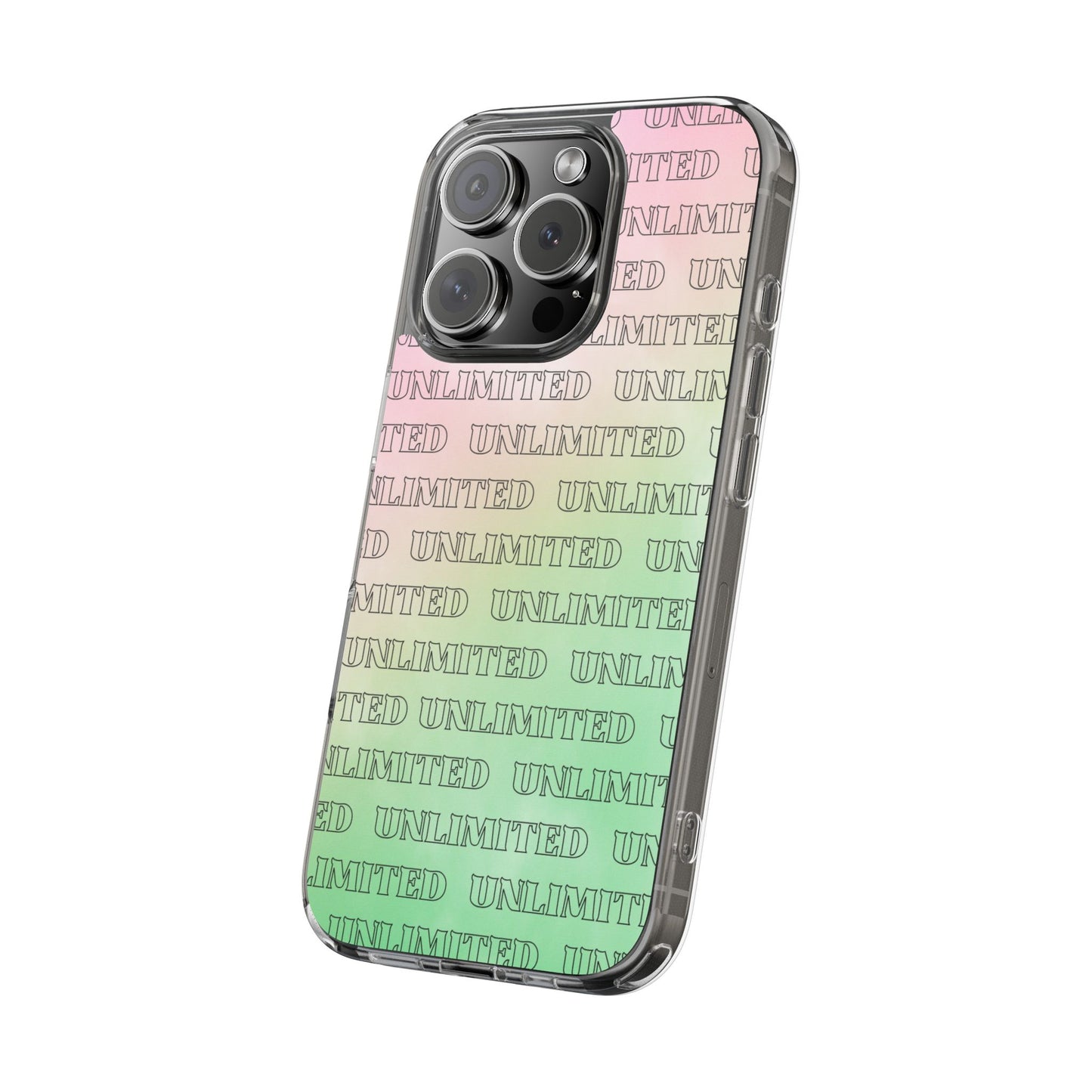 Unlimited Wicked Themed Clear Phone Case - Trendy Protection for Your Device