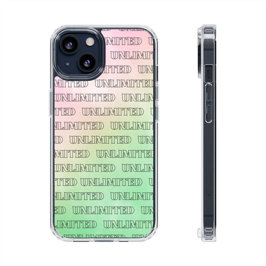 Unlimited Wicked Themed Clear Phone Case - Trendy Protection for Your Device